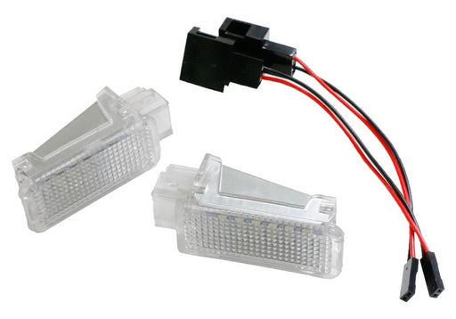 White Error Free LED Door Courtesy Lights Lamps For Audi A3 A4 A5 A6 A7 Q5 Q7 TT