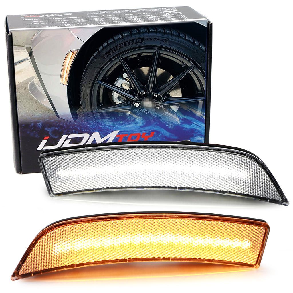 Clear White/Amber Switchback LED Side Marker Lamps For G2 Subaru