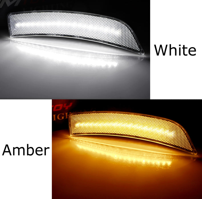 Clear White/Amber Switchback LED Side Marker Lamps For G2 Subaru BRZ Toyota GR86