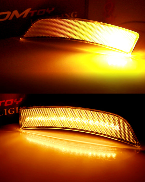 Clear White/Amber Switchback LED Side Marker Lamps For G2 Subaru BRZ Toyota GR86