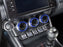 5pc Blue Aluminum AC Stereo Tune Turn-Knob Covers For 22+ Subaru BRZ Toyota GR86