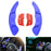 Blue CNC Steering Wheel Paddle Shifter Extension Cover For 15-up VW MK7 GTI/Golf