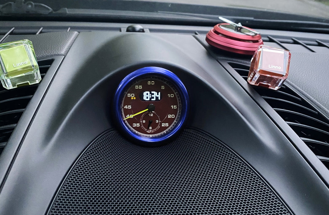 Sports Blue Center Dash Clock Decoration Ring For Porsche G2 2017-up Panemera