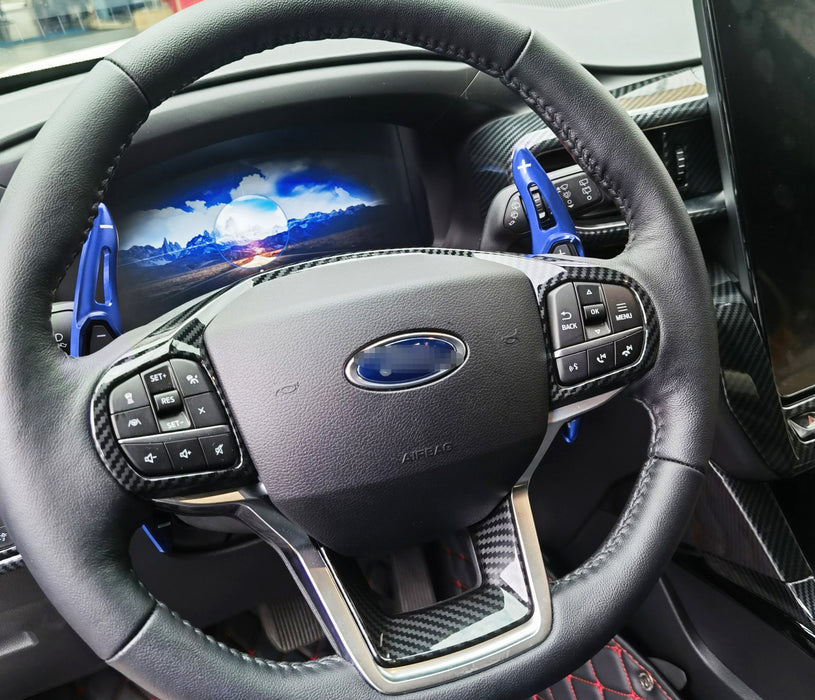 Performance Blue Steering Wheel Paddle Shifter Extension For Ford 13-19 Explorer