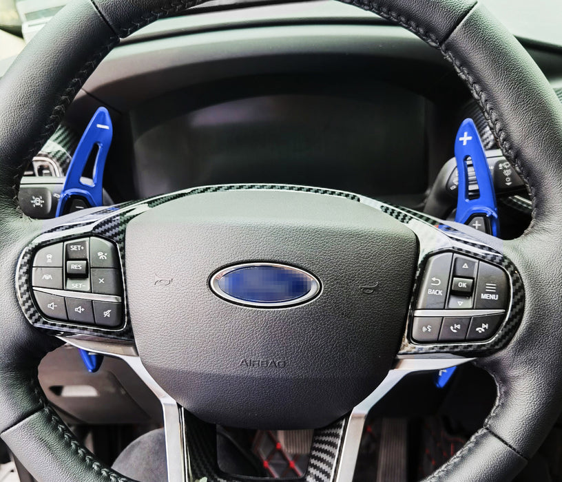 Performance Blue Steering Wheel Paddle Shifter Extension For Ford 13-19 Explorer