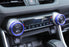 2x Blue Aluminum AC Climate Control Knob Decoration Covers For Toyota 19-up RAV4