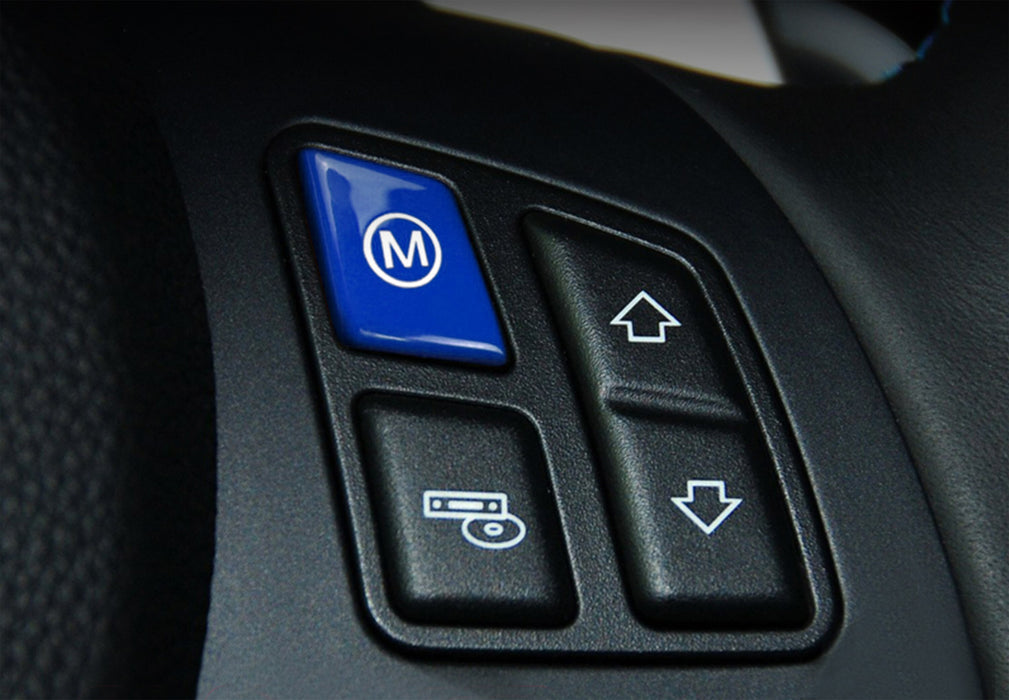 Sports Blue M Steering Wheel Push Button Replacement For BMW E9x E90 E92 E93 M3