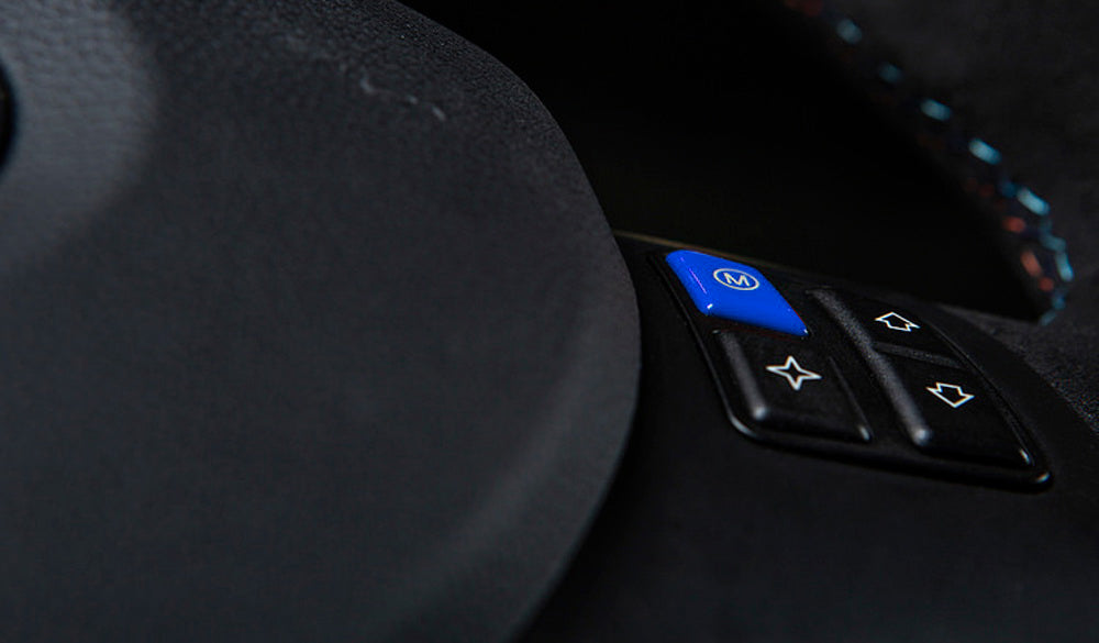 Sports Blue M Steering Wheel Push Button Replacement For BMW E9x E90 E92 E93 M3
