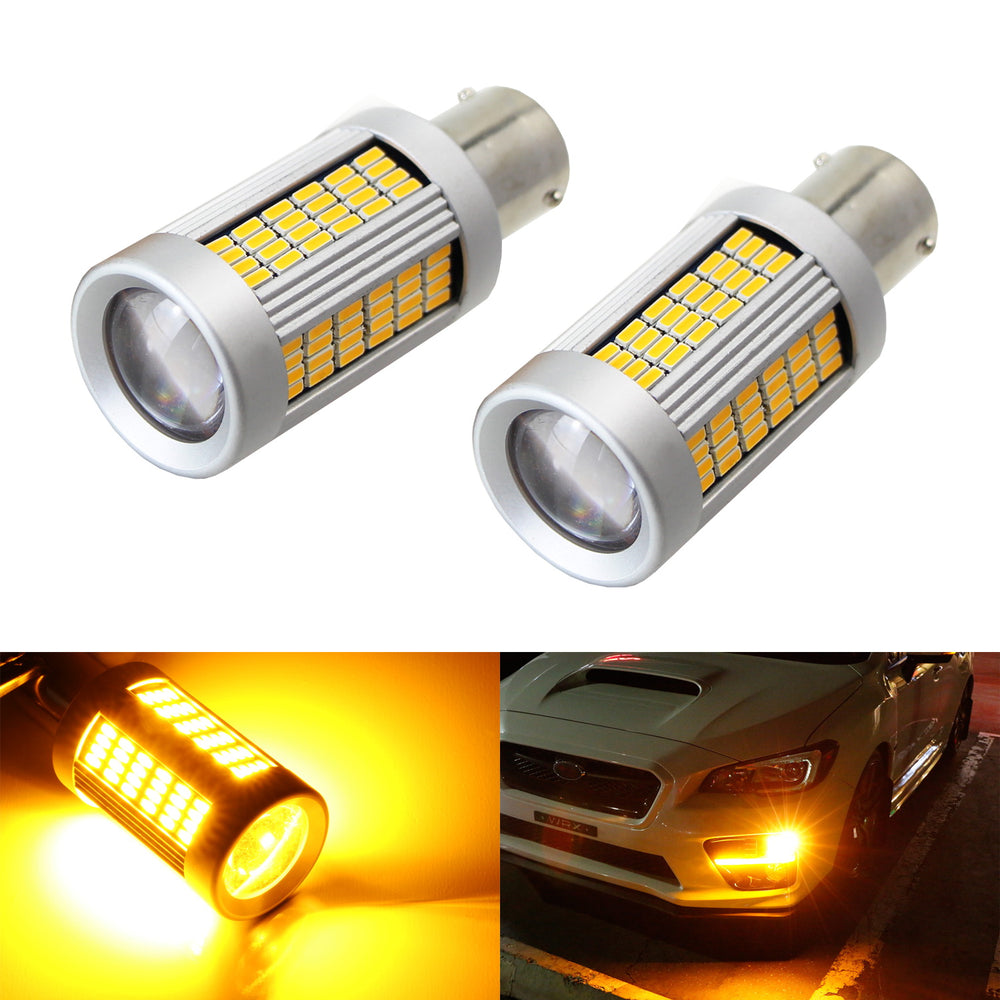 No Hyper Flash 25W Amber 7507 CANbus LED Bulbs For Front/Rear Turn Sig —  iJDMTOY.com