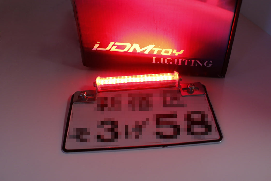 iJDMTOY Universal Fit Bolt-On To License Plate Frame 12-SMD Xenon Whit - 3