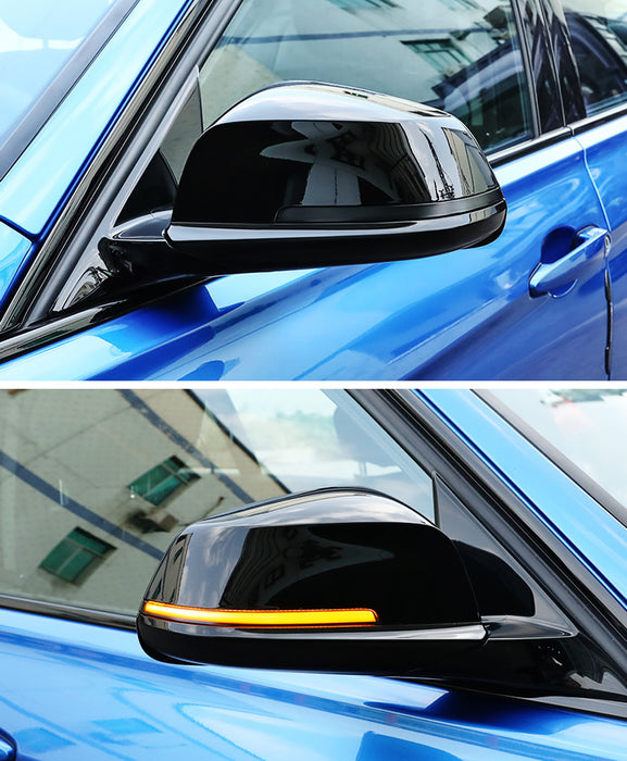 Smoked Side Mirror Sequential Blink Turn Signal Light For BMW 1 2 3 4 Series i3