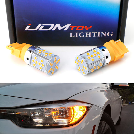 3x Brighter Amber Canbus Error Free LED Bulbs For 3 5 Series Front Turn Signals
