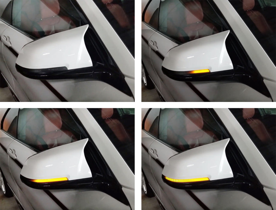 Smoked Lens Side Mirror Sequential Blink Turn Signal Light For BMW 5 6 7 Series