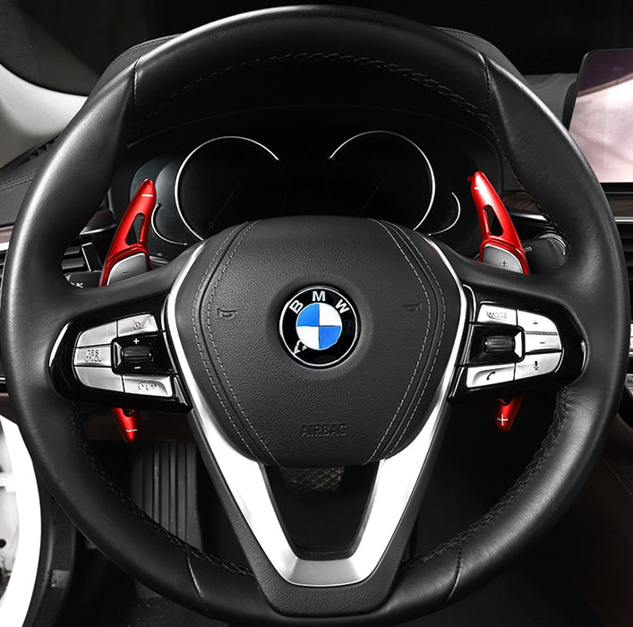 Red Steering Wheel Paddle Shifter Extension Cover For BMW 34 5 7 Series X3 X4 X5