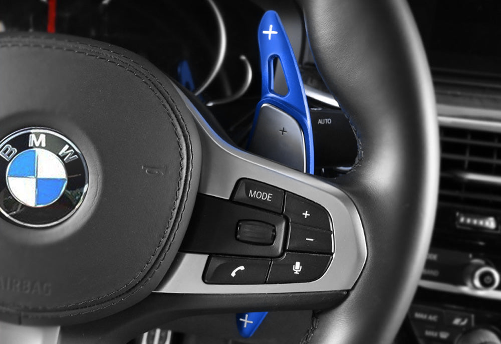 Blue Steering Wheel Logo Emblem Ring Cover For BMW 1 3 4 5 7
