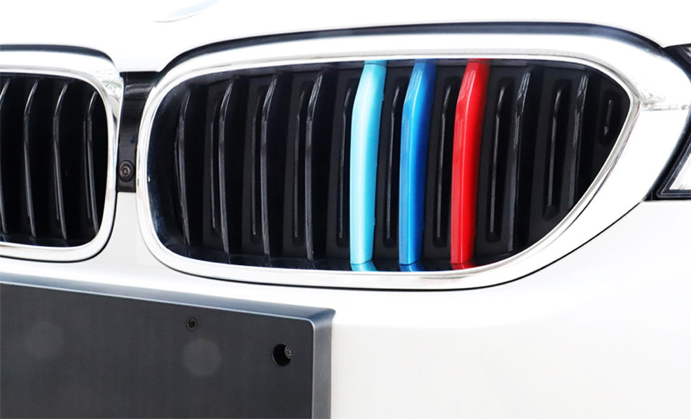 ///M-Color Grille Insert Trims For 18+ BMW G32 6 Series w/9 Standard Grill Beams