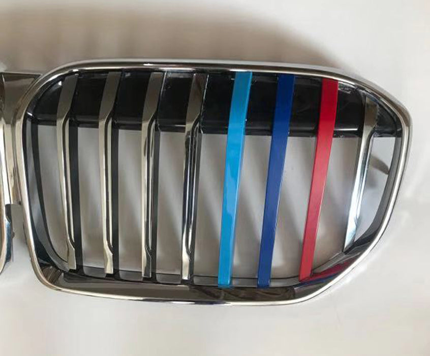 ///M-Colored Grille Insert Trims For 20-up BMW G11 7 Series LCI w/ 8-Beam Grill