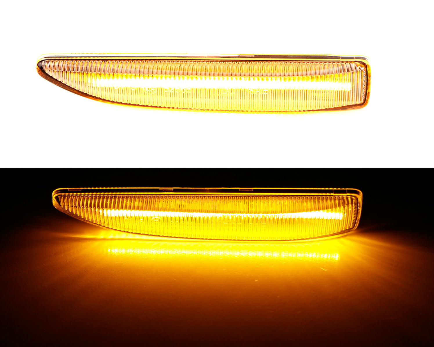 Clear Sequential Amber LED Side Marker Light For 02-08 BMW E65 E66 E67 ...