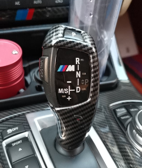 Carbon Fiber Shift Knob Cover For BMW Fxx 2 3 4 5 7 Series X3 X4 X5 X6 Shifter