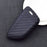 Black Carbon Fiber Pattern Silicone Key Fob Cover For 2020-up Toyota Supra GR