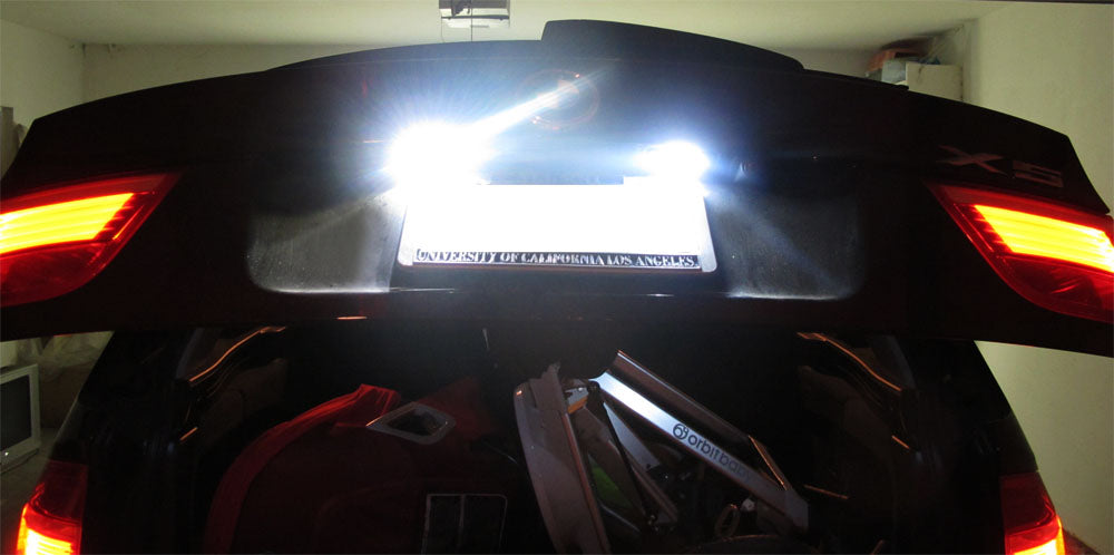 Super Bright White 3-CREE LED License Plate Lamps For BMW E90 E92 E60 —  iJDMTOY.com