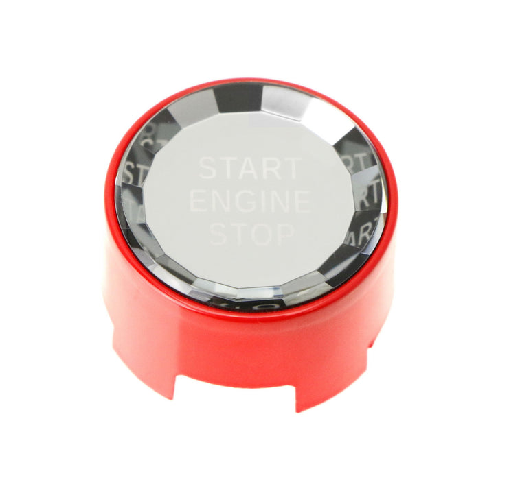 Red Trim Crystal Engine Push Start/Stop Button For 2014-up BMW F/G Cha ...