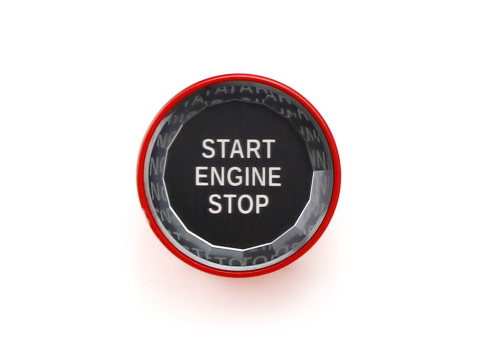 Red Trim Crystal Engine Push Start/Stop Button For 2006-13 BMW E Chassis Model