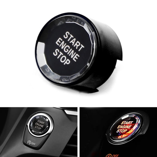Black Trim Crystal Engine Push Start/Stop Button For 14-up BMW F/G Chassis Model