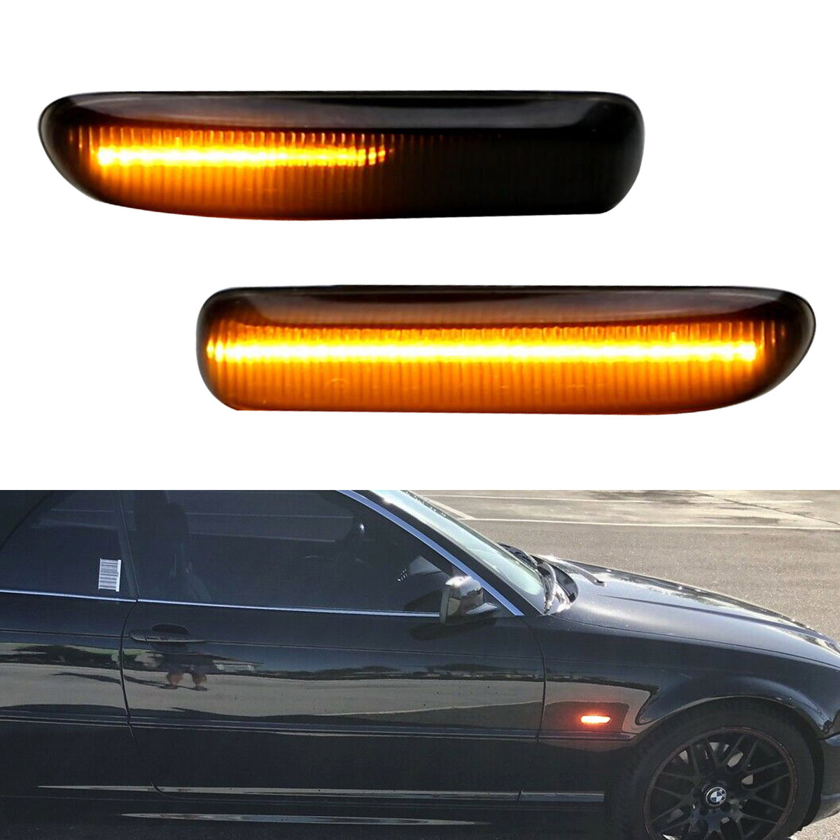 Switchback LED Angel Eye For BMW E46 Coupe Convertible 325ci 330ci