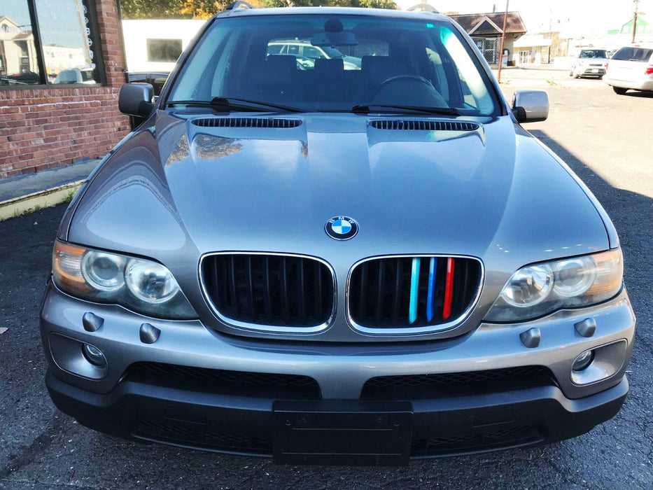 ///M-Color Grille Insert Trims For 2004-2006 BMW E53 X5 w/ 7 Beam Kidney Grill