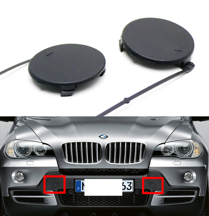 Astradepot Gloss Black Honeycomb Lower Bumper Grille Set – For BMW X5 E70 2007-2010 (Pre-Facelift, Non-M-Sport)
