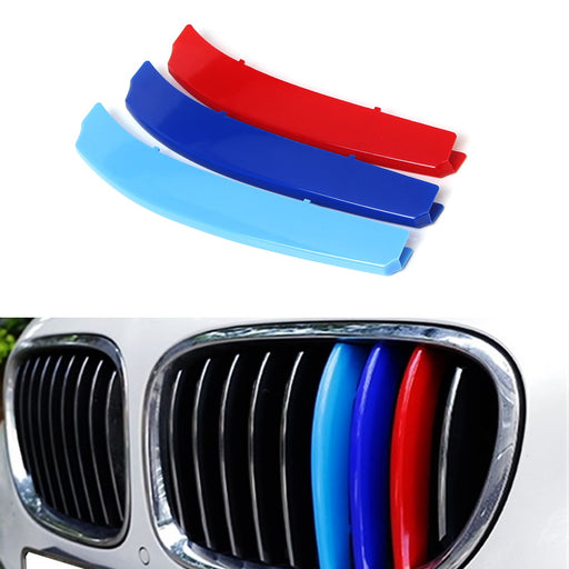 ///M-Color Grille Insert Trims For 13-15 BMW 7 Series w/9 Standard Grille Beams