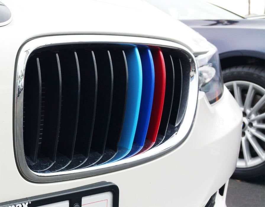 ///M-Color Grille Insert Trims For 14-20 BMW 2 Series w/ 11-Beam Standard Grill