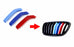 ///M-Color Grille Insert Trims For 2014-20 BMW 2 Series w/ 8-Beam Black Grill