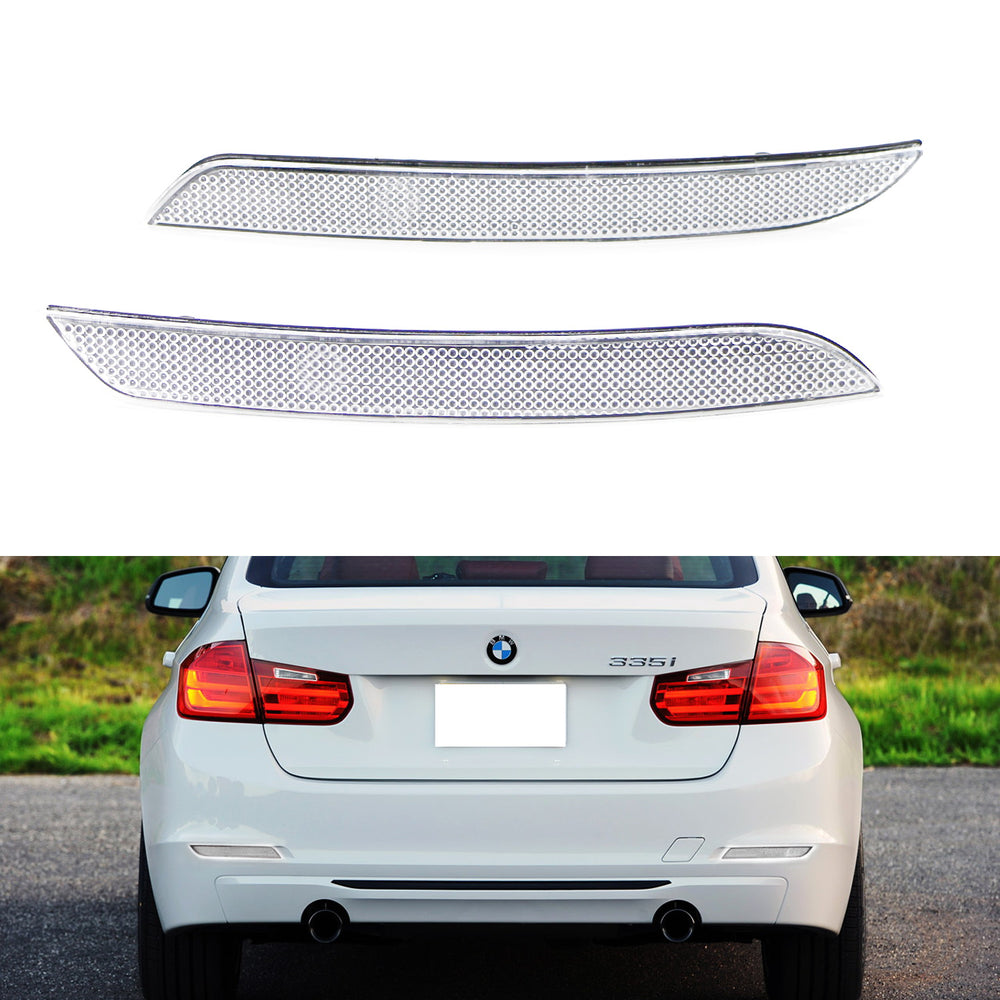 OE-Spec Clear Rear Bumper Reflector Lens Assy For BMW F30 F31 F32 F33 ...