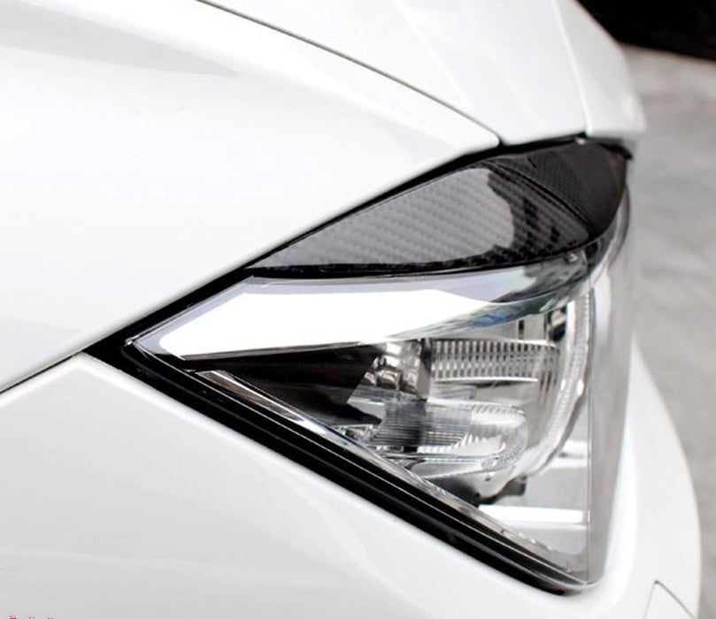 Carbon Fiber Headlight Eyebrow Covers For 12-15 BMW F30 F31 3 Series Pre-LCI 4DR