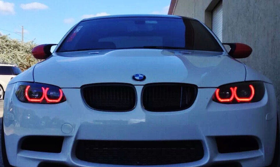 RGB Multi-Color Error Free BMW E92 H8 LED Angel Eyes Halo Ring Light Bulbs