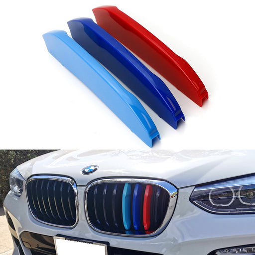 ///M-Color Grille Insert Trims For 2018-21 BMW G01 X3 w/ 7 Standard Grille Beams
