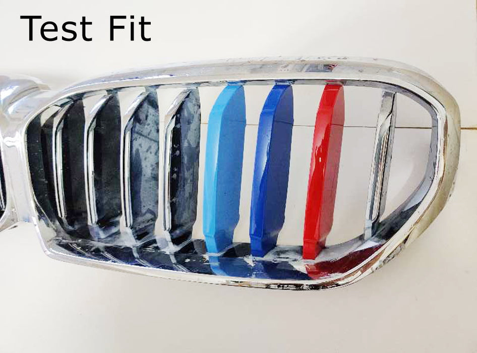 ///M-Colored Grille Insert Trims For 2021-up BMW G30/G31 5 Series w/8-Beam Grill