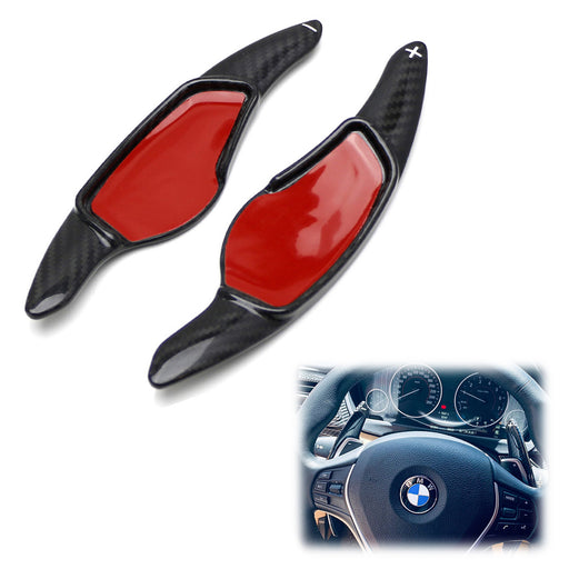 Carbon Steering Wheel Paddle Shifter Extension Covers For BMW 3 4 5 7 Series X