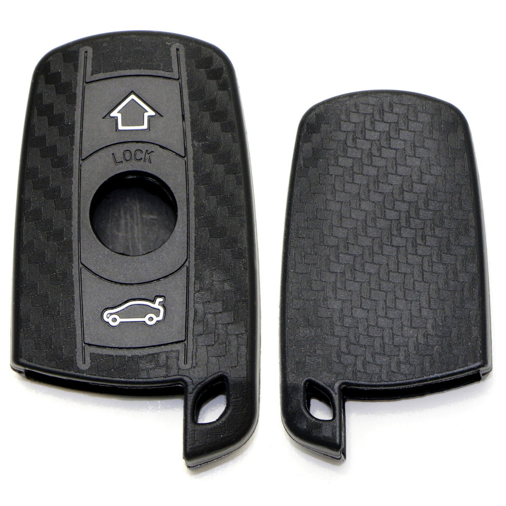 Carbon Fiber Pattern Soft Silicone Key Fob Cover For BMW First Gen Keyless  Fob — iJDMTOY.com