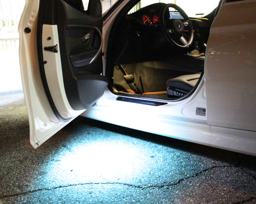 Ice Blue Aqua BMW LED Step Courtesy Door Light Lamps For 1 3 5 7 Series X3 X5 X6