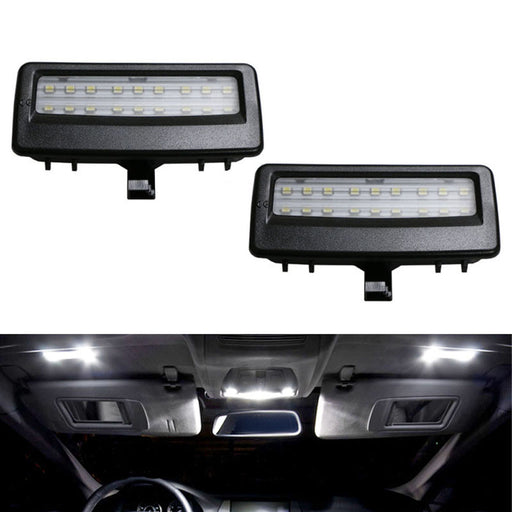 Black Finish OE-Fit 3W LED Sun Visor Vanity Mirror Lights For BMW 5 7 Series