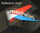Iconic M-Sport Tri-Color Stripe w/Black Performance Letter Vinyl Sticker For BMW