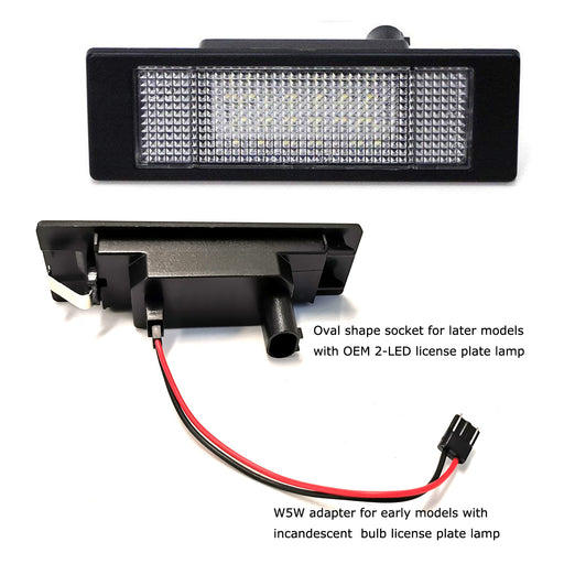Xenon White Error Free LED License Plate Lights Lamps For BMW 1 6 Series Z4 i3