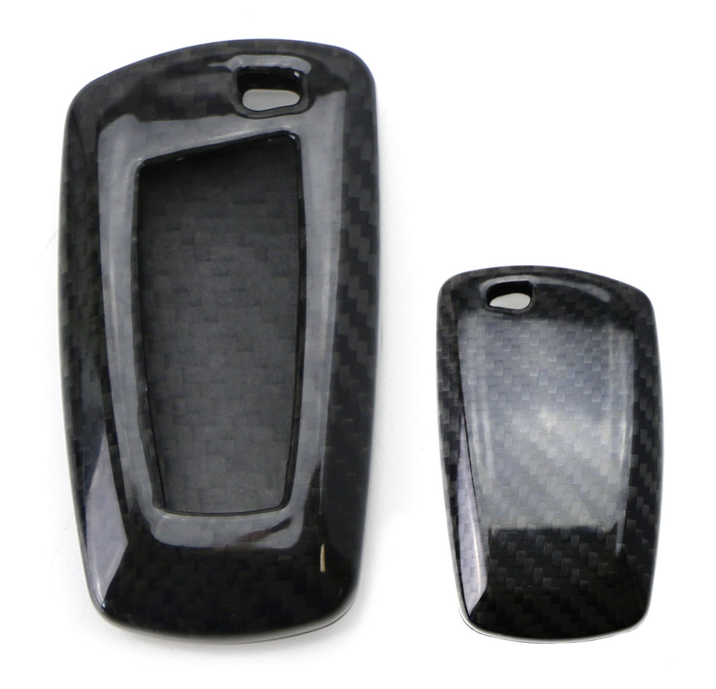 Real Carbon Fiber Key Fob Cover Case Shell For BMW 1 2 3 4 5 6 7
