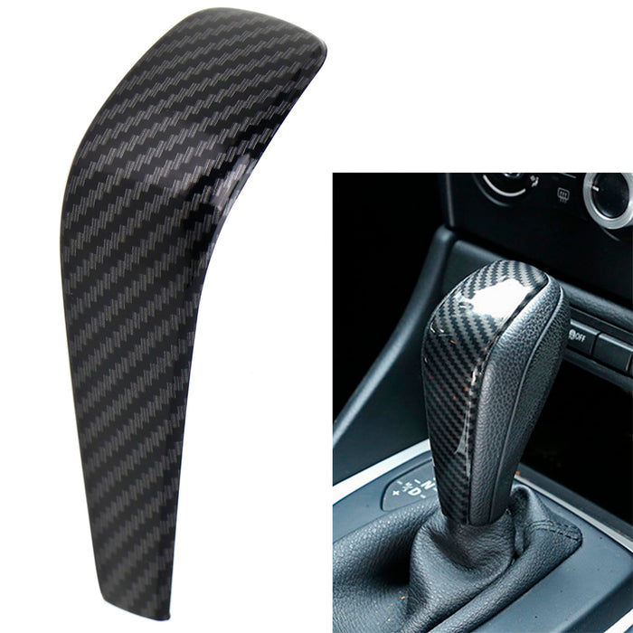bmw e90 gear knob Carbon Fiber Shift Knob Cover Shell For BMW E87 1 Series E90 E92 3 Series E84 X1