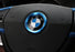 Blue Steering Wheel Center Decoration Cover Trim For BMW 1 2 3 4 5 6 Series X456