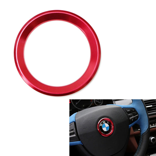 Red Steering Wheel Center Decoration Cover Trim For BMW 1 2 3 4 5 6 Series X456