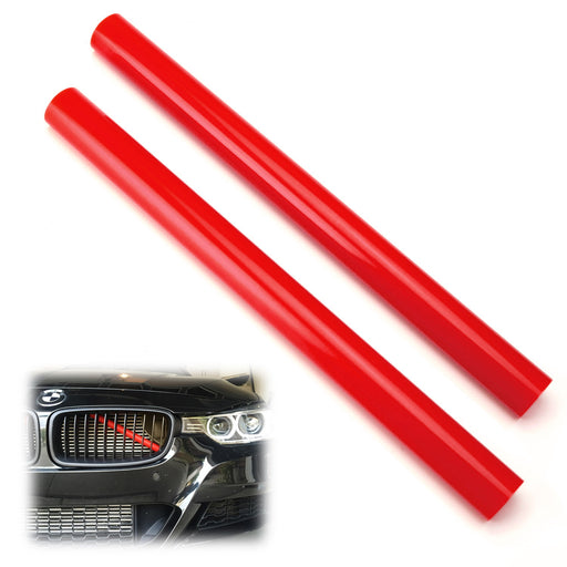 Red Behind Kidney Grille V-Bar Decoration Cover Trims For Gxx 5 6 Series X3 X7